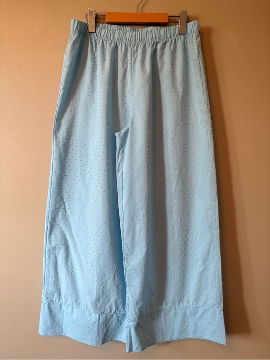 Max Studio Other - Max Studio Light Blue Wide Leg Eyelet Pants